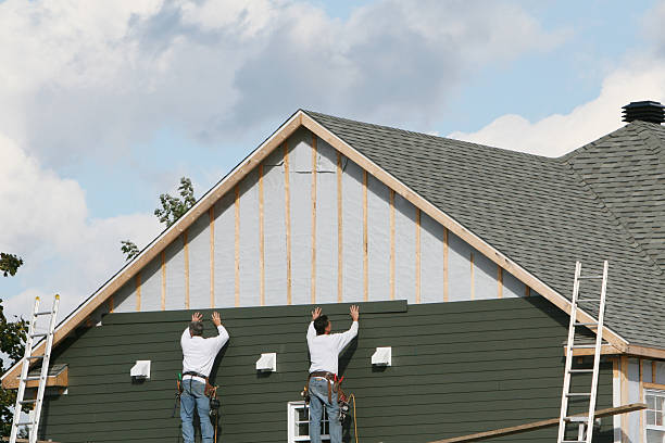Professional Siding Contractor technician working in Clear Brook, VA